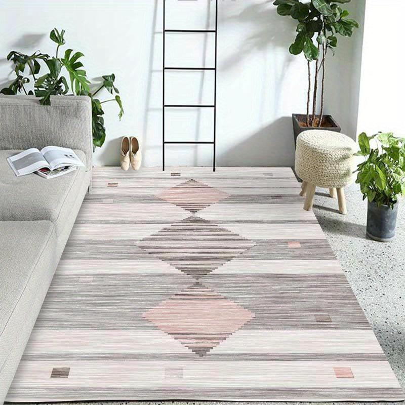 Geometric Area Rug Soft Velvet Carpet