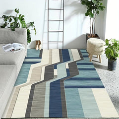 Geometric Area Rug Soft Velvet Carpet