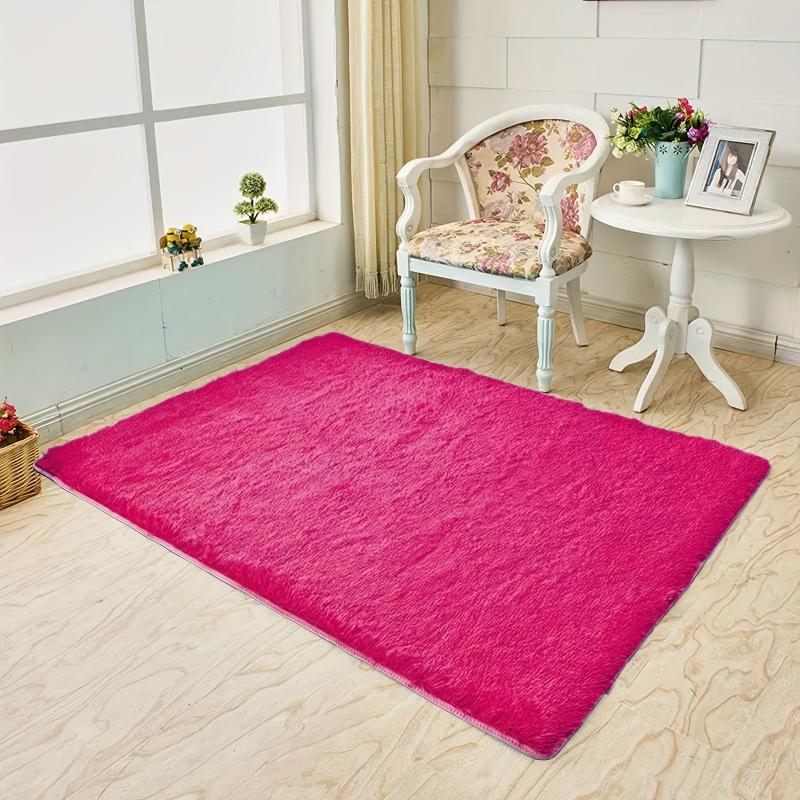 Soft Fluffy Shaggy Area Rug Tie Dyed Perfect Girls Kids Teens Non Slip