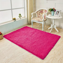 Soft Fluffy Shaggy Area Rug Tie Dyed Perfect Girls Kids Teens Non Slip