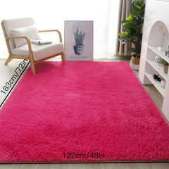 Soft Fluffy Shaggy Area Rug Tie Dyed Perfect Girls Kids Teens Non Slip