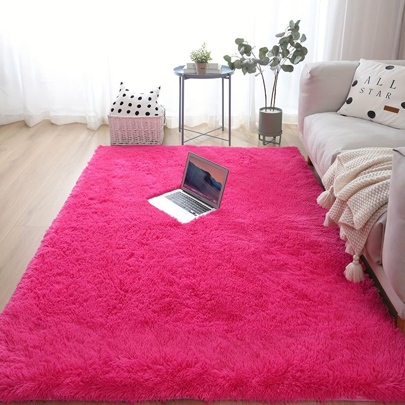 Soft Fluffy Shaggy Area Rug Tie Dyed Perfect Girls Kids Teens Non Slip