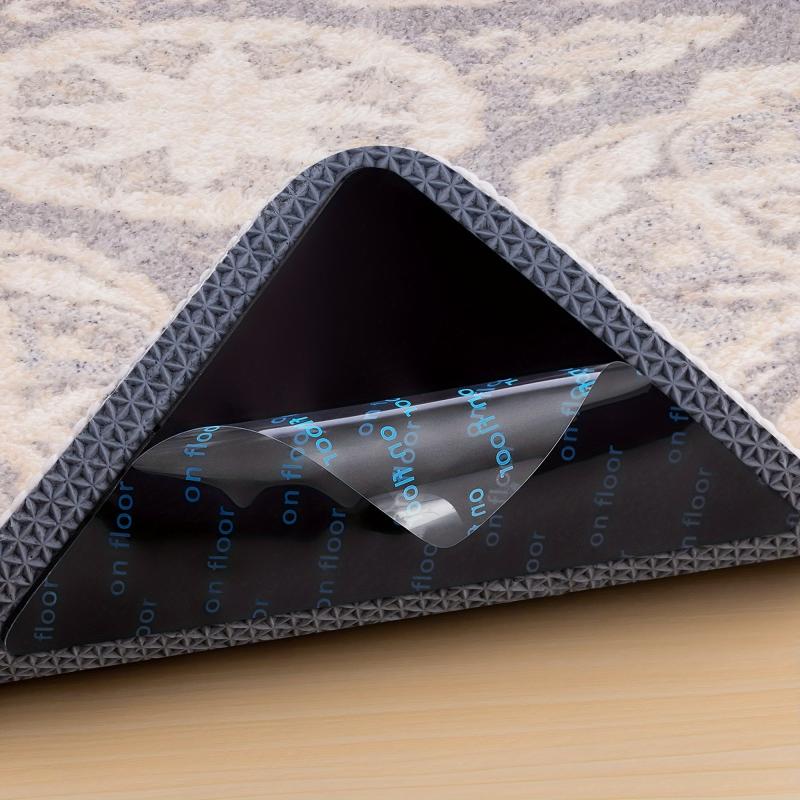 8pcs Non Slip Rug Tape for Hardwood Floors and Tiles