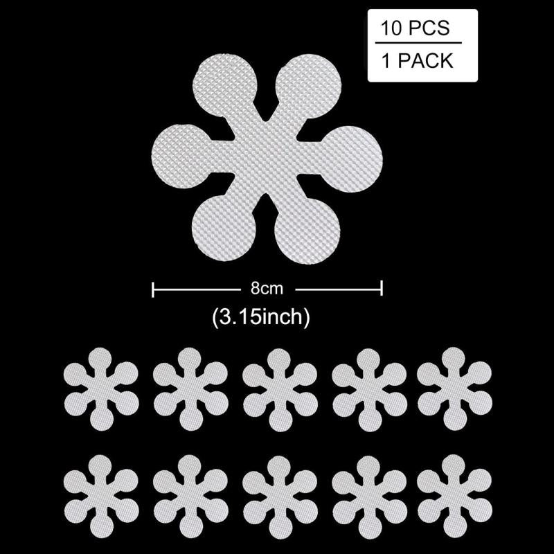 10pcs Flower Non Slip Bathtub Stickers Anti Slip for Bathroom Shower Floor