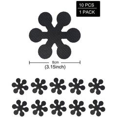 10pcs Flower Non Slip Bathtub Stickers Anti Slip for Bathroom Shower Floor