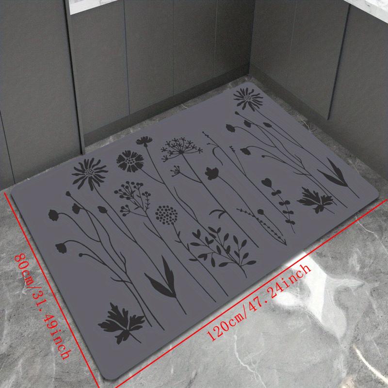 Modern Kitchen Floor Mat Soft Non-slip Waterproof Mat