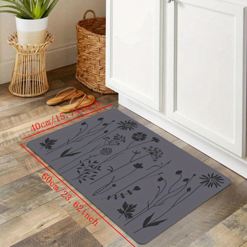 Modern Kitchen Floor Mat Soft Non-slip Waterproof Mat
