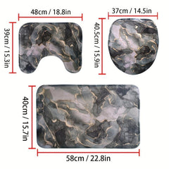 Soft Memory Foam Toilet Mat with Non-Slip Backing