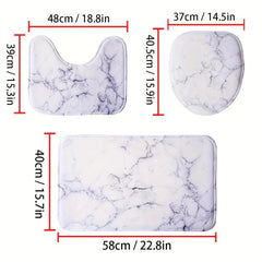 Soft Memory Foam Toilet Mat with Non-Slip Backing