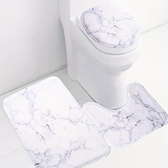 Soft Memory Foam Toilet Mat with Non-Slip Backing