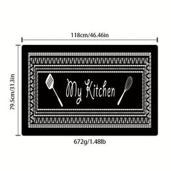 1pc Kitchen Rug My Kitchen Printing Floor Mat