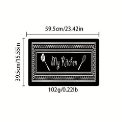 1pc Kitchen Rug My Kitchen Printing Floor Mat
