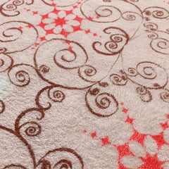 Red Vintage Non Slip Kitchen Rugs - Boho Anti Fatigue Carpet Mat