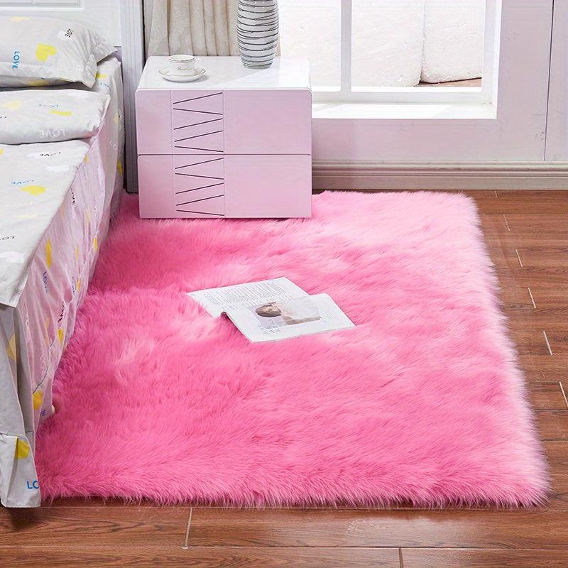 Plush Area Rug Living Room Mat Non slip Kitchen Rug Home Decor