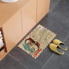 Non Slip Christmas Doormat Indoor Outdoor Entrance Mat Machine Washable Xmas