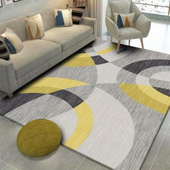 Modern Geometric Area Rug with Soft Carpet for High Traffic