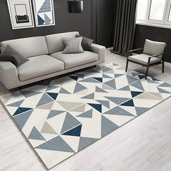 Modern Geometric Area Rug with Soft Carpet for High Traffic