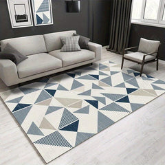Modern Geometric Area Rug with Soft Carpet for High Traffic