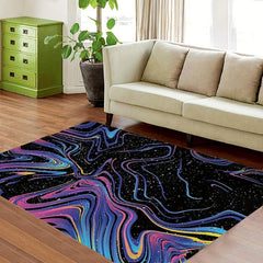 Abstract Fantasy Flannel Rug Non-slip Floor Mat