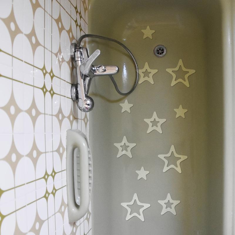 10 Clear Star Non Slip Bathtub Stickers Anti Slip Safety for Bathroom