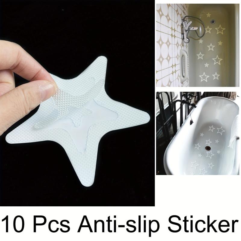 10 Clear Star Non Slip Bathtub Stickers Anti Slip Safety for Bathroom