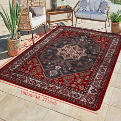 Vintage Boho Area Rugs Non-slip Stain Resistant Fluffy Rug