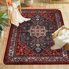 Vintage Boho Area Rugs Non-slip Stain Resistant Fluffy Rug