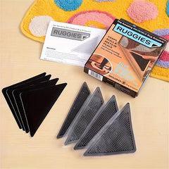 8pcs Non-slip Carpet Stickers Double Sided Anti Curling Non Slip Rug Pad