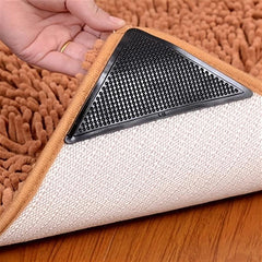 8pcs Non-slip Carpet Stickers Double Sided Anti Curling Non Slip Rug Pad