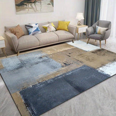 Modern Minimalist Area Rugs Soft Crystal Velvet Carpet TPR Anti slip Bottom