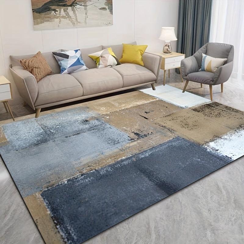 Modern Minimalist Area Rugs Soft Crystal Velvet Carpet TPR Anti slip Bottom