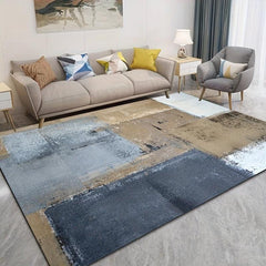Modern Minimalist Area Rugs Soft Crystal Velvet Carpet TPR Anti slip Bottom