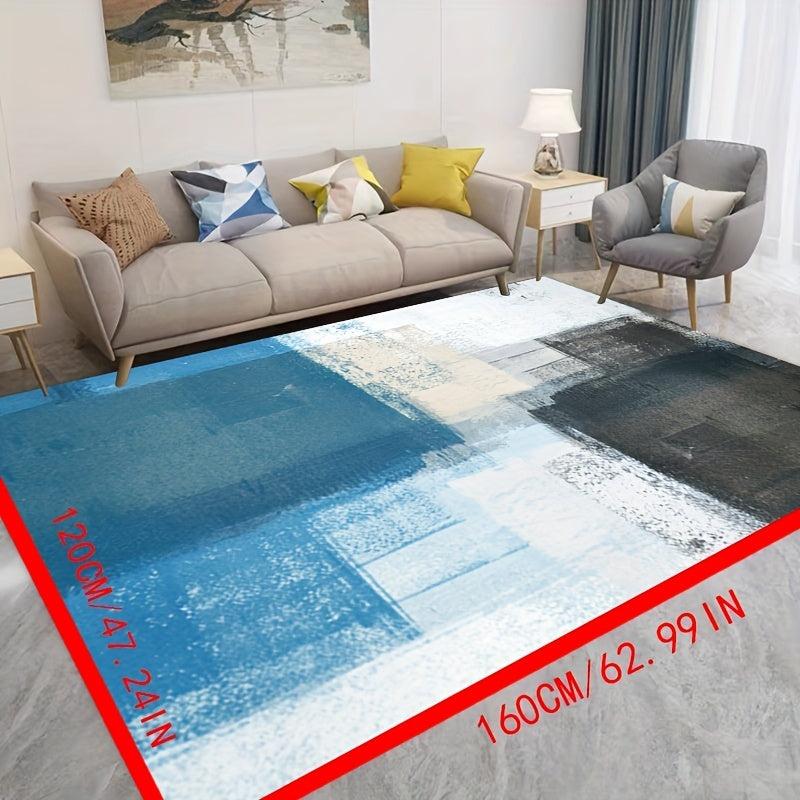 Modern Minimalist Area Rugs Soft Crystal Velvet Carpet TPR Anti slip Bottom