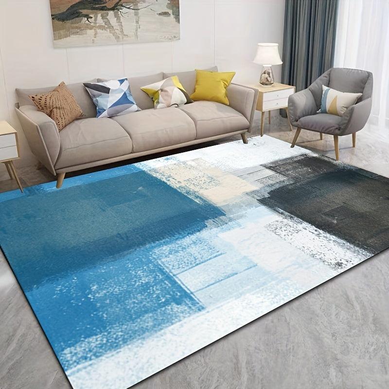 Modern Minimalist Area Rugs Soft Crystal Velvet Carpet TPR Anti slip Bottom