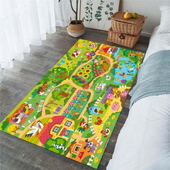 Cartoon Farm Kitchen Rug Animal Carpet Living Room Bedroom Decoration