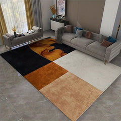 Geometric Moroccan Living Room Carpet Non Slip Soft Padded Area Rug 47x62in