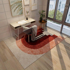 Modern Geometric Area Rug Soft Non-Slip Nordic Carpet, Washable Low Pile Mat