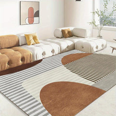 Stain Resistant Geometric Area Rug for Living Room, Dining Room, and Bedroom