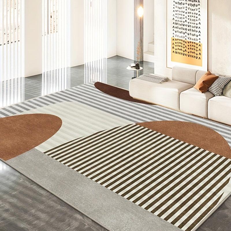 Stain Resistant Geometric Area Rug for Living Room, Dining Room, and Bedroom
