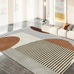 Stain Resistant Geometric Area Rug for Living Room, Dining Room, and Bedroom