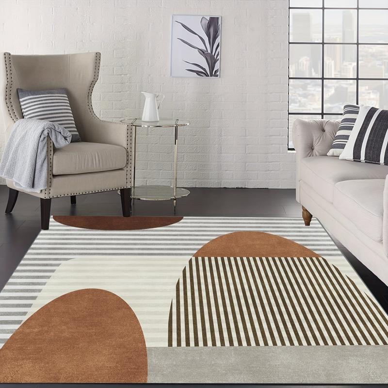 Stain Resistant Geometric Area Rug for Living Room, Dining Room, and Bedroom