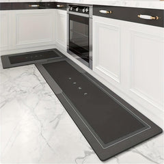 2pcs Non Slip Kitchen Floor Mat Absorbent Runner Rug 3.5mm Thick Diatom Mud Mat