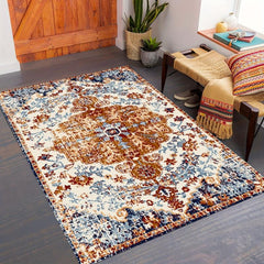 1pc Persian Indoor Mat Pattern Area Rug Non Slip Floor Carpet Home Decor