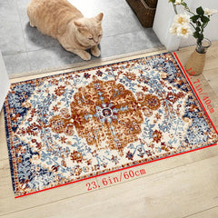 1pc Persian Indoor Mat Pattern Area Rug Non Slip Floor Carpet Home Decor