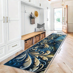 Modern Abstract Runner Rug Soft Kitchen Mat Non Slip Washable
