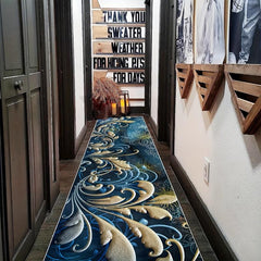 Modern Abstract Runner Rug Soft Kitchen Mat Non Slip Washable