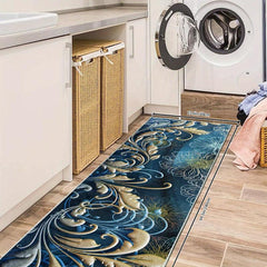 Modern Abstract Runner Rug Soft Kitchen Mat Non Slip Washable