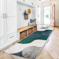 2'X10' Runner Rug Geometric Laundry Kitchen Mat Non Slip Machine Washable