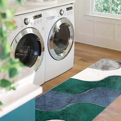 2'X10' Runner Rug Geometric Laundry Kitchen Mat Non Slip Machine Washable