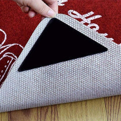 12pcs Triangle Rug Grippers Non Slip Carpet Double Sided Stickers